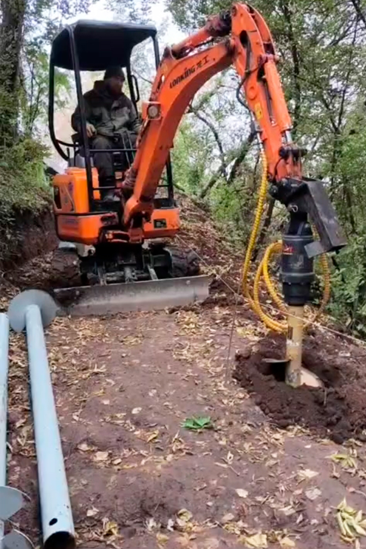 Пермь, экскаватор Lonking и гидровращатель RAY REA2500